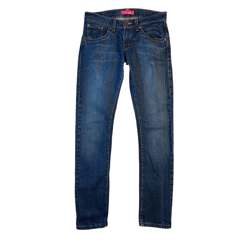 Levis Tilted 504 Lowrise Skinny Jeans  Size 7 M  Western Cowgirl 10s Y2K  00s